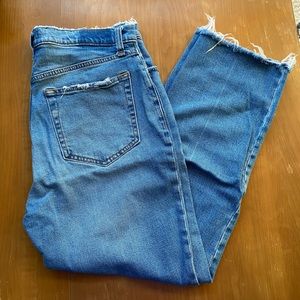 Abercrombie and Fitch Ankle Straight Ultra High Rise Jeans